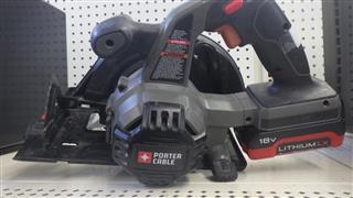 PORTER CABLE PC186CS 18V CORDLESS CIRCULAR SAW (W/BATTERY&CHARGER)